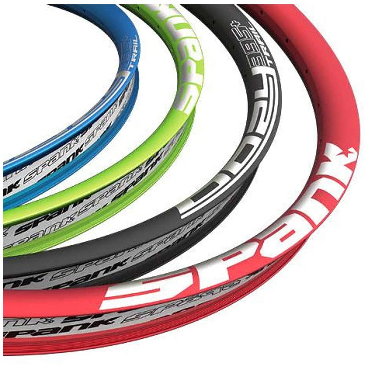 Spank Oozy Trail 395+ Rim - Black/Green - 27.5-inch