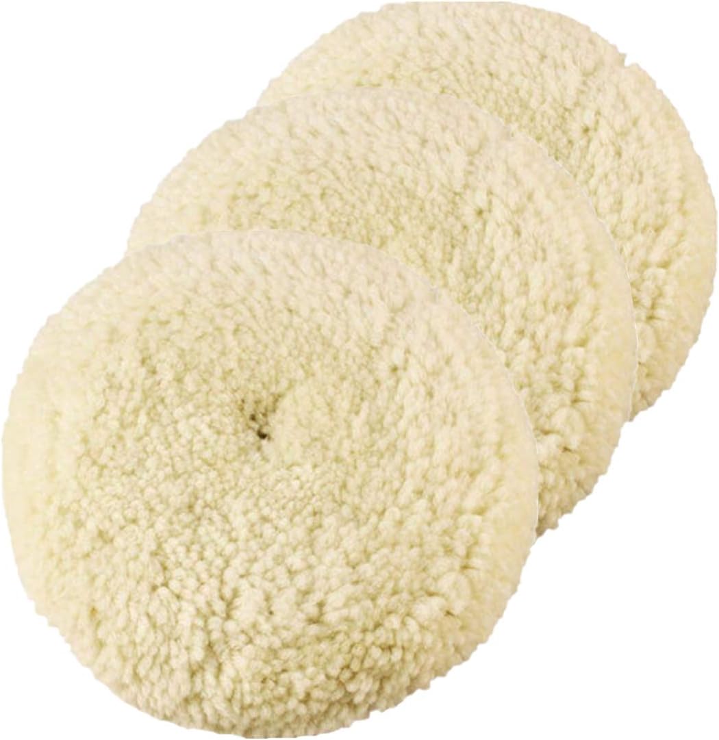 INZOEY Wool Buffing Pad,3 Pack 7