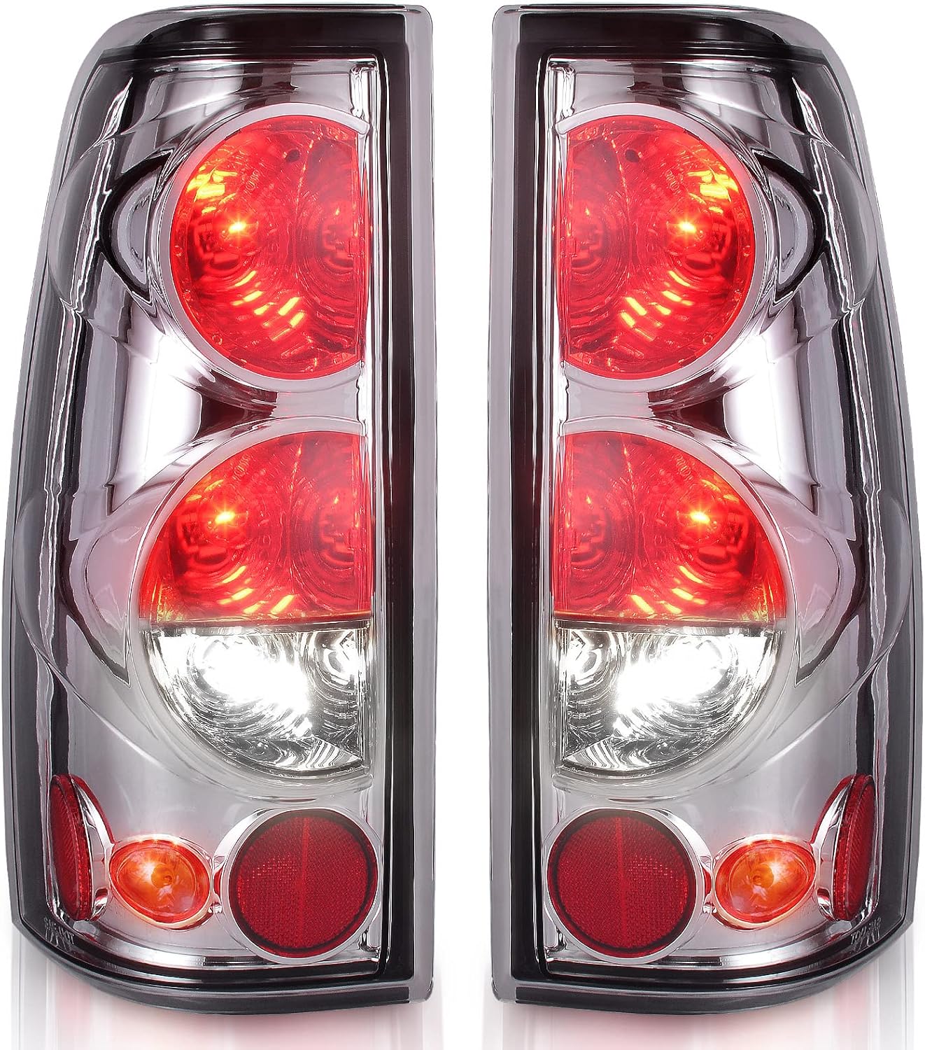 AUTOSAVER88 Tail Lights Assembly Compatible with 1999-2006 Chevy Silverado 1500 2500 3500/ 2007 Silverado with Classic Body Style/ 1999-2002 GMC Sierra 1500 2500 3500 Taillights Pack of 2