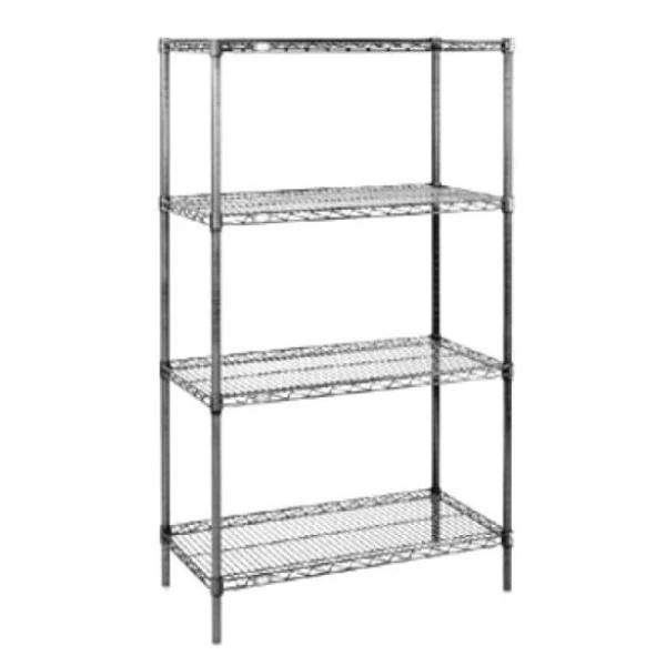 Nexel 24368B, 36x22 x 24x22 x 86x22 Standard Starter Shelving Unit, Black Epoxy