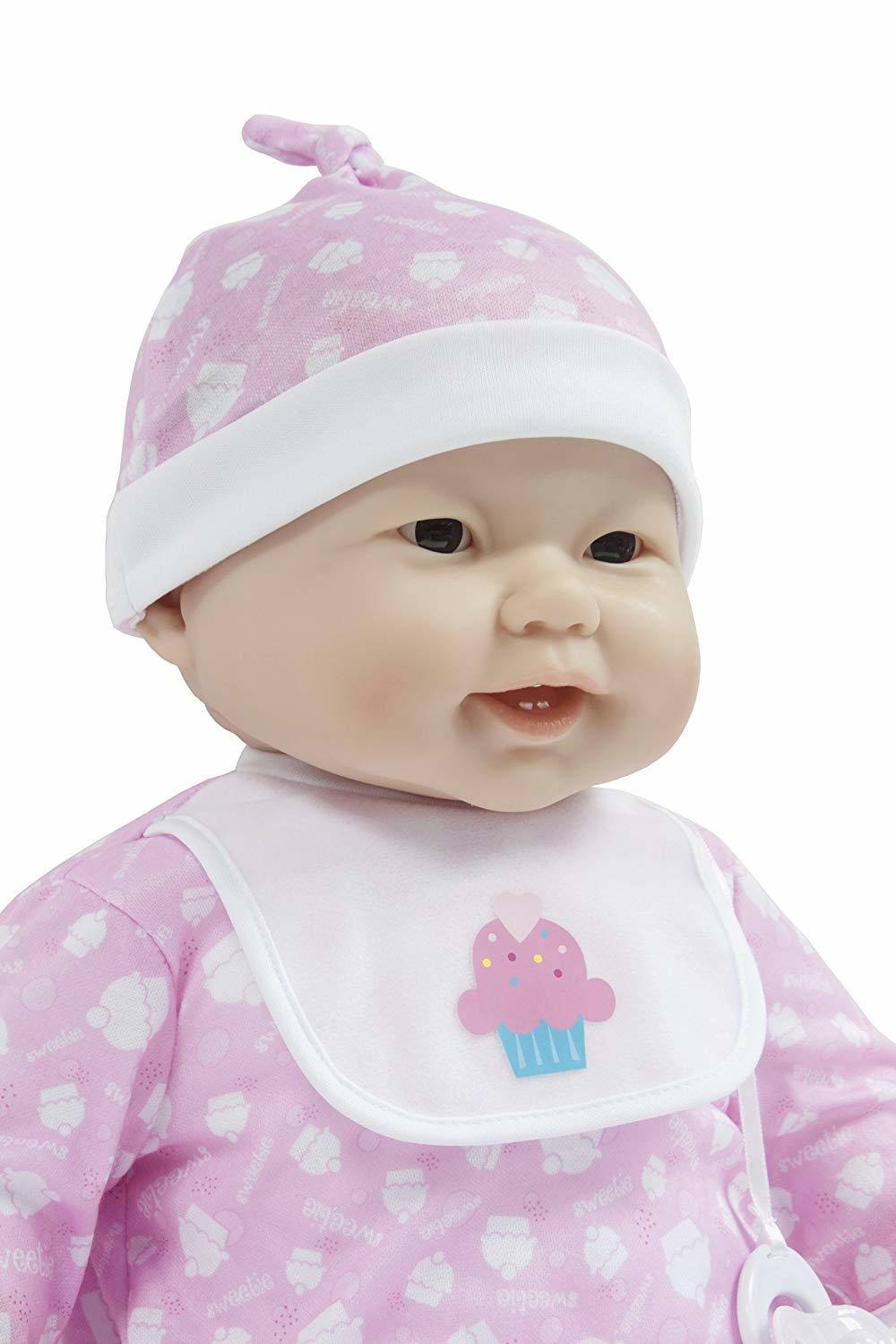 JC Toys Lots to Cuddle Babies Asian 20inch Purple Soft Body Baby Doll and Accessories Designed by Berenguer