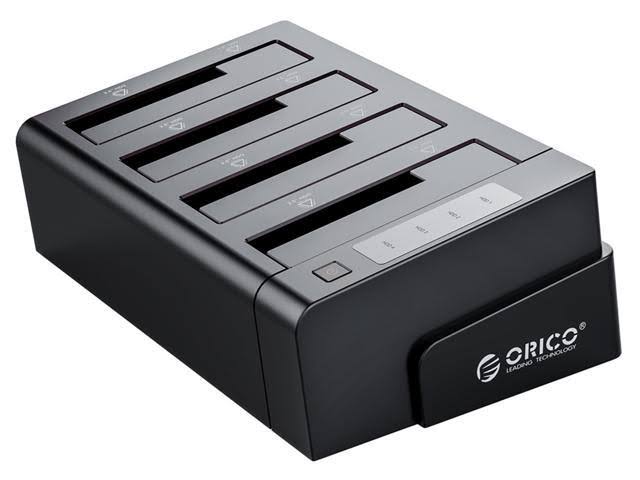 ORICO 4 Bay USB 3.0 SATA Hard Drive Docking Station/Duplicator for 2.5 inch u0026 3.5 inch HDD -Black (6648US3-C-V1)