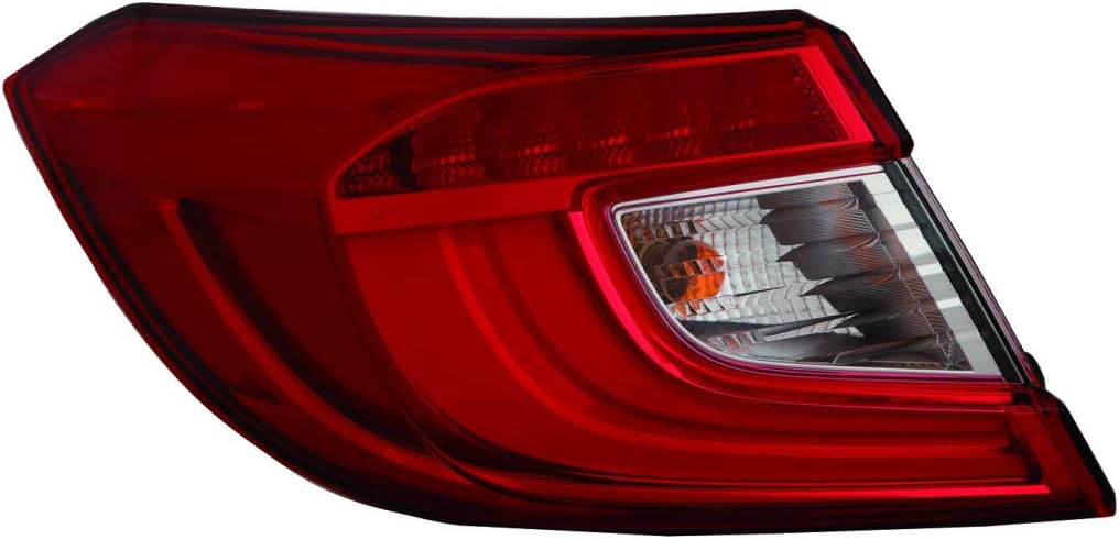For Honda Accord Sedan Tail Light Assembly Outer 2018 19 20 2021 Driver Side For HO2804118 | 33550-TVA-A01