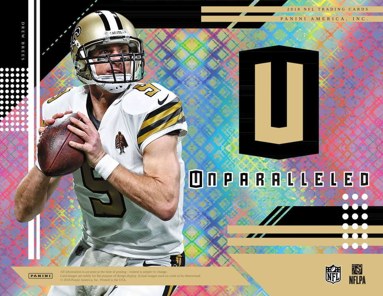 2018 Panini America Unparalleled Football Hobby Box (92389) - 8 Packs of 8 Cards