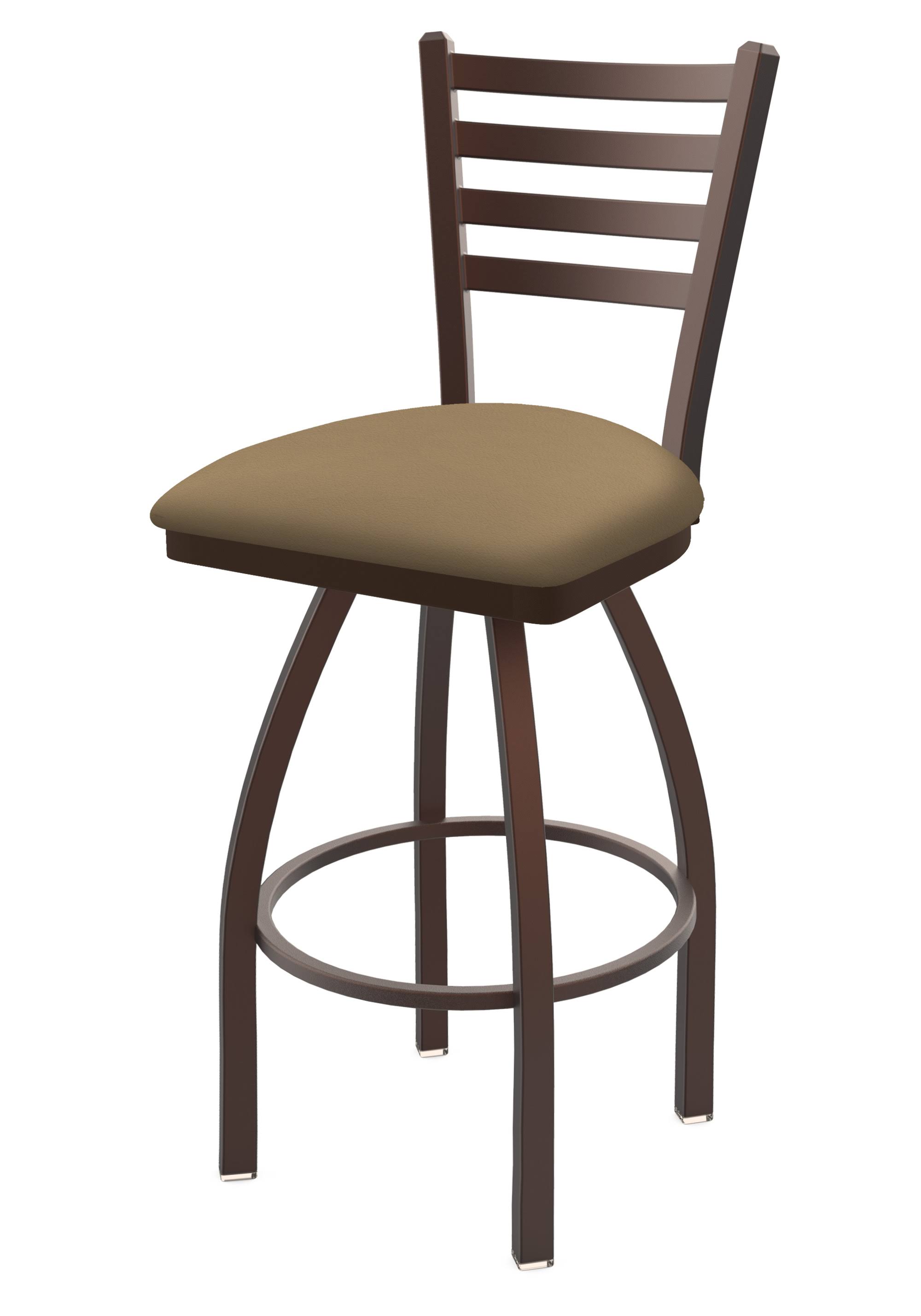 410 Jackie 25x22 Swivel Counter Stool with Bronze Finish and Canter Sand
