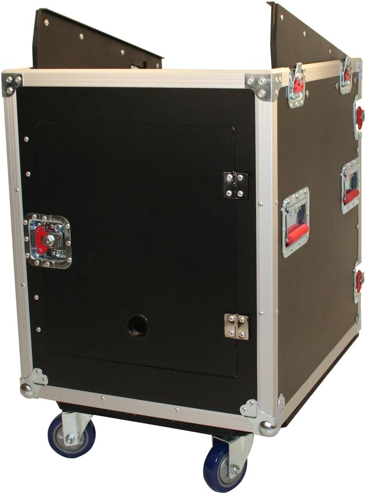 Gator Cases G-TOUR Audio Road Rack with Heavy-Duty Casters and Tour Grade Hardware; 12U Top and 12 Side (G-TOUR 10X14 PU)