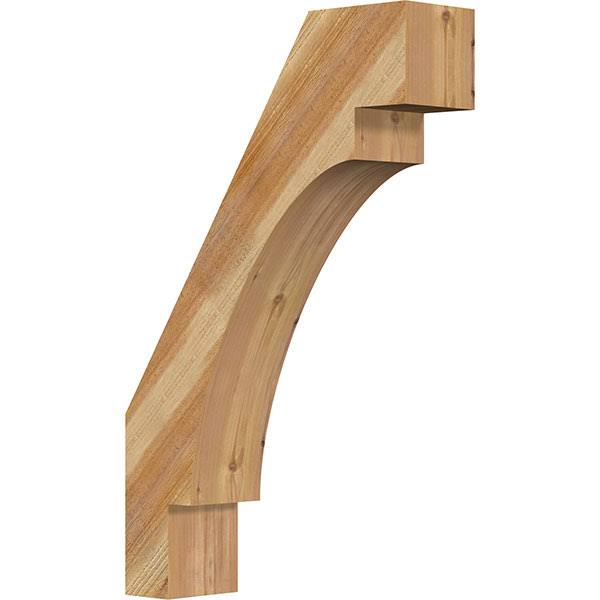 6x22W x 22x22D x 34x22H Merced Rough Sawn Brace, Western Red Cedar
