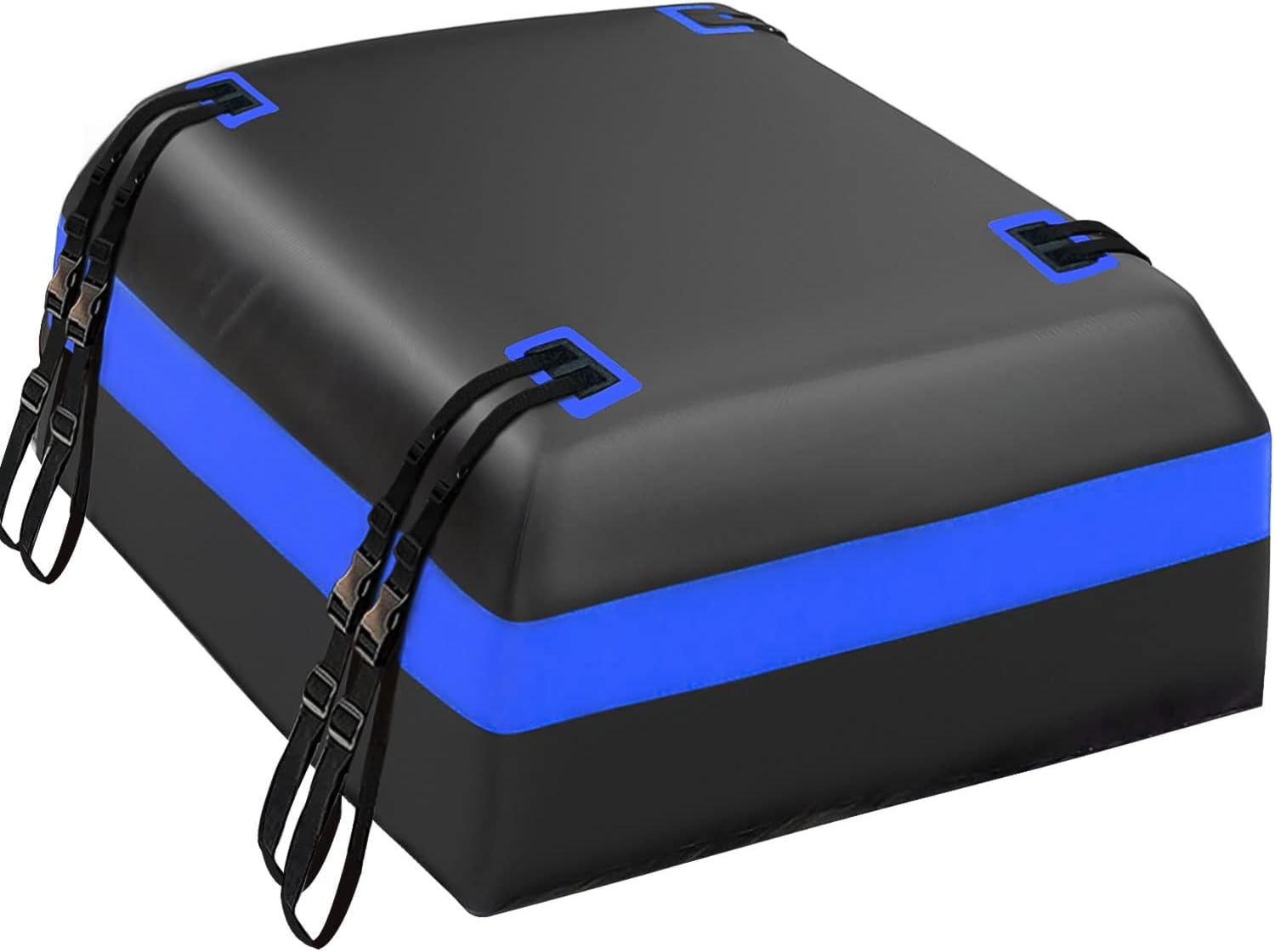 Niveaya Car Rooftop Cargo Carrier Bag - 21 Cubic Feet Premium Waterproof Roof Bag Cargo Carrier for Vehicles with or Without Rack Includes 4 Door Hooks, Roof Protective Mat, Storage Bag.