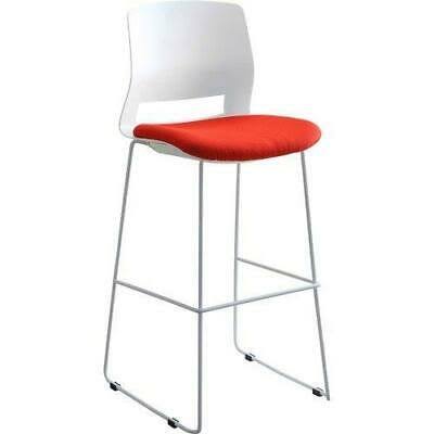 Lorell Stacking Stools - White/Red - Artic Series - Set of 2