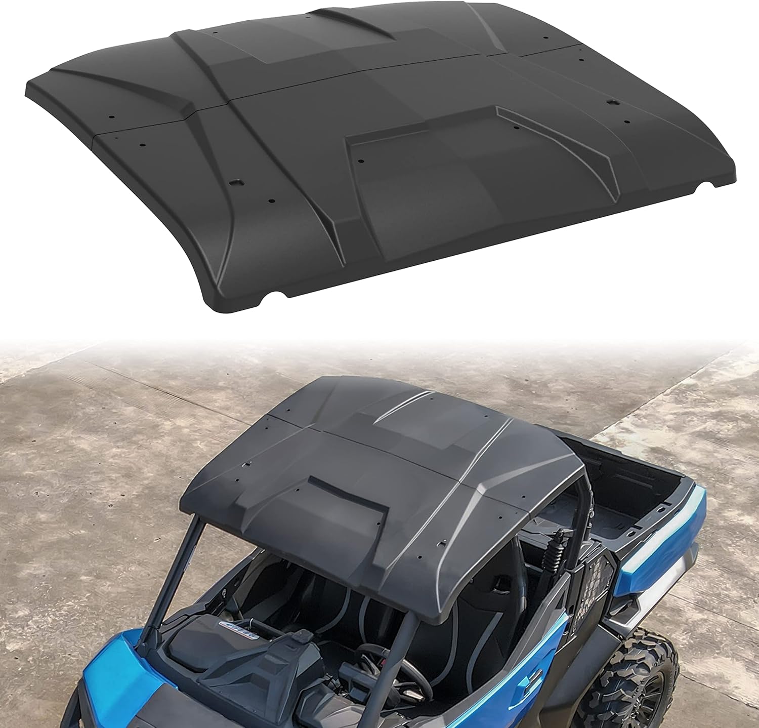 Sport Roof for Can-Am Trail Sport Commander, SAUTVS Poly Roof 2-piece Combination Hard Roof Top Sun Visor for Can Am Trail Sport 2018-2022 / Commander 2021 2022 Accessories(Replace #715006218)
