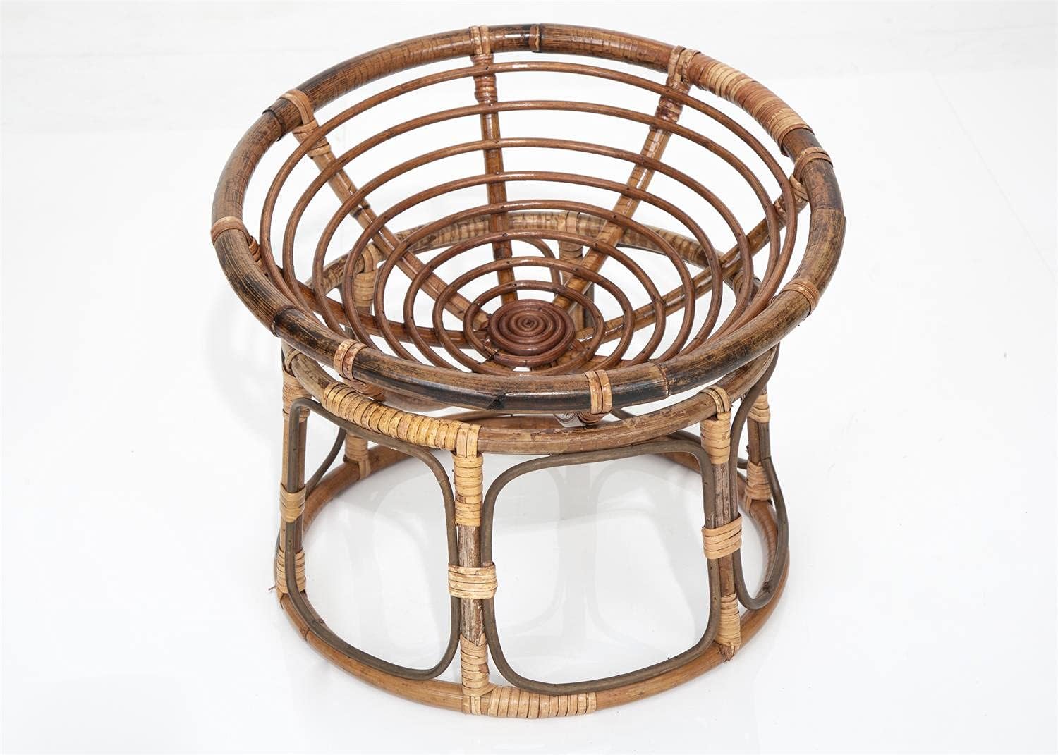 K Kackool Baby Photo Props Bamboo Posing Props Recliner Chair Basket for Newborn Photoshoot