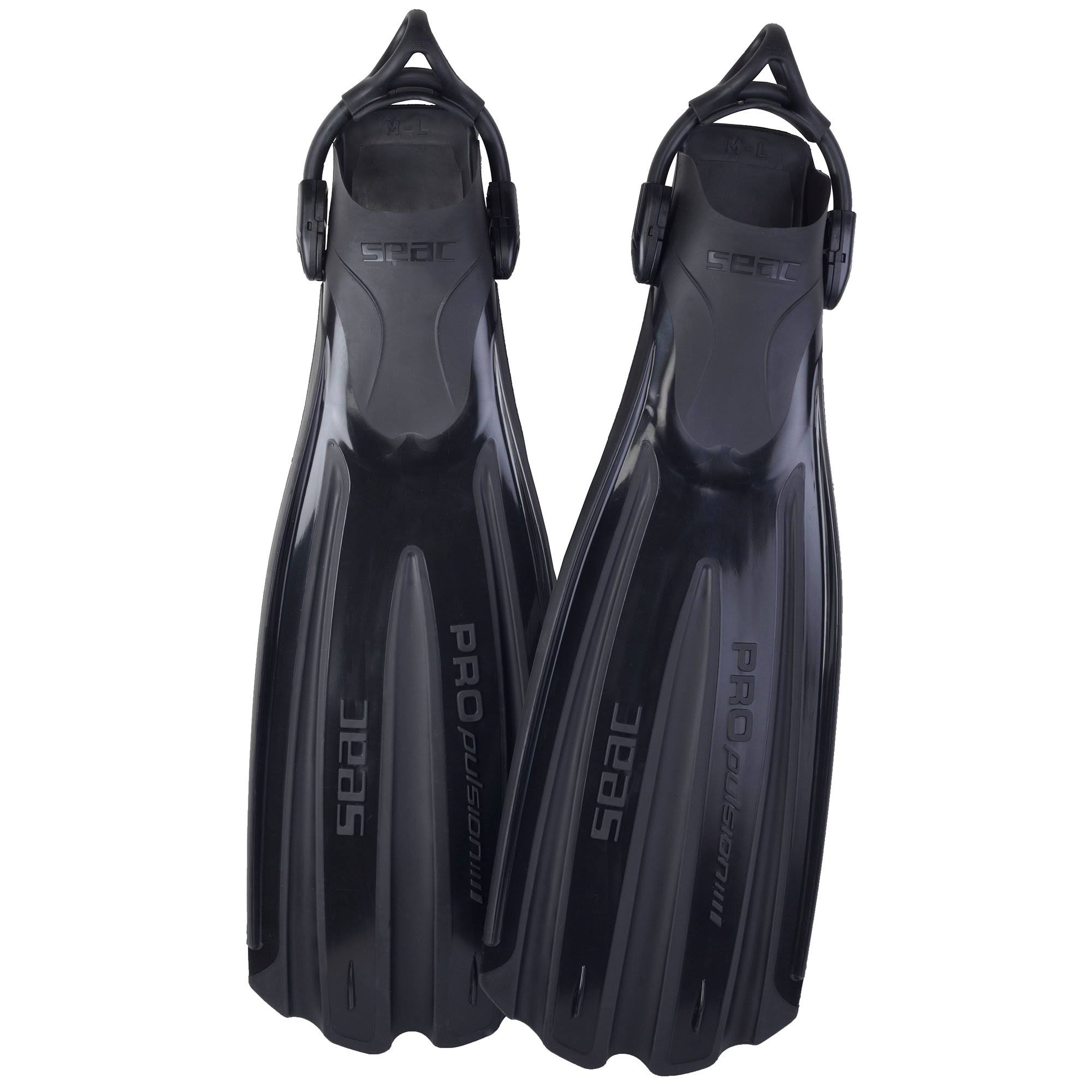 Seac Propulsion S Scuba Fins Black Small/Medium