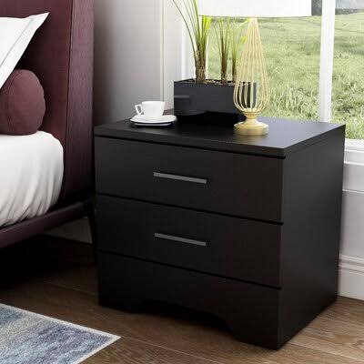 Miami 2 - Drawer Nightstand Latitude Run Color: Black