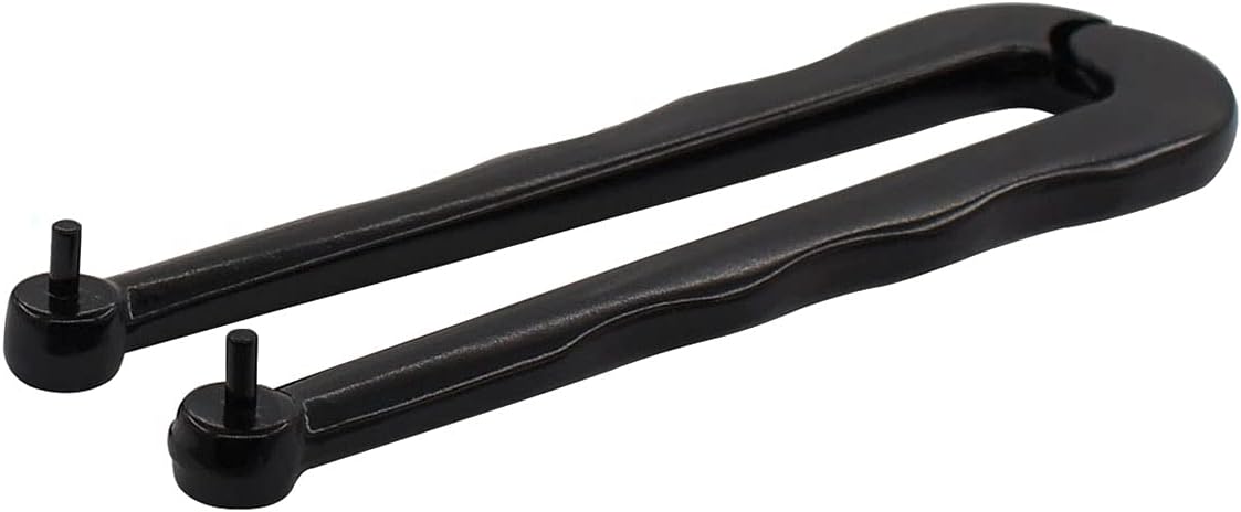 Universal Black Finish Steel Adjustable Face Spanner Wrench Pin Pliers For Round Nuts with Drilled Holes (3mm)