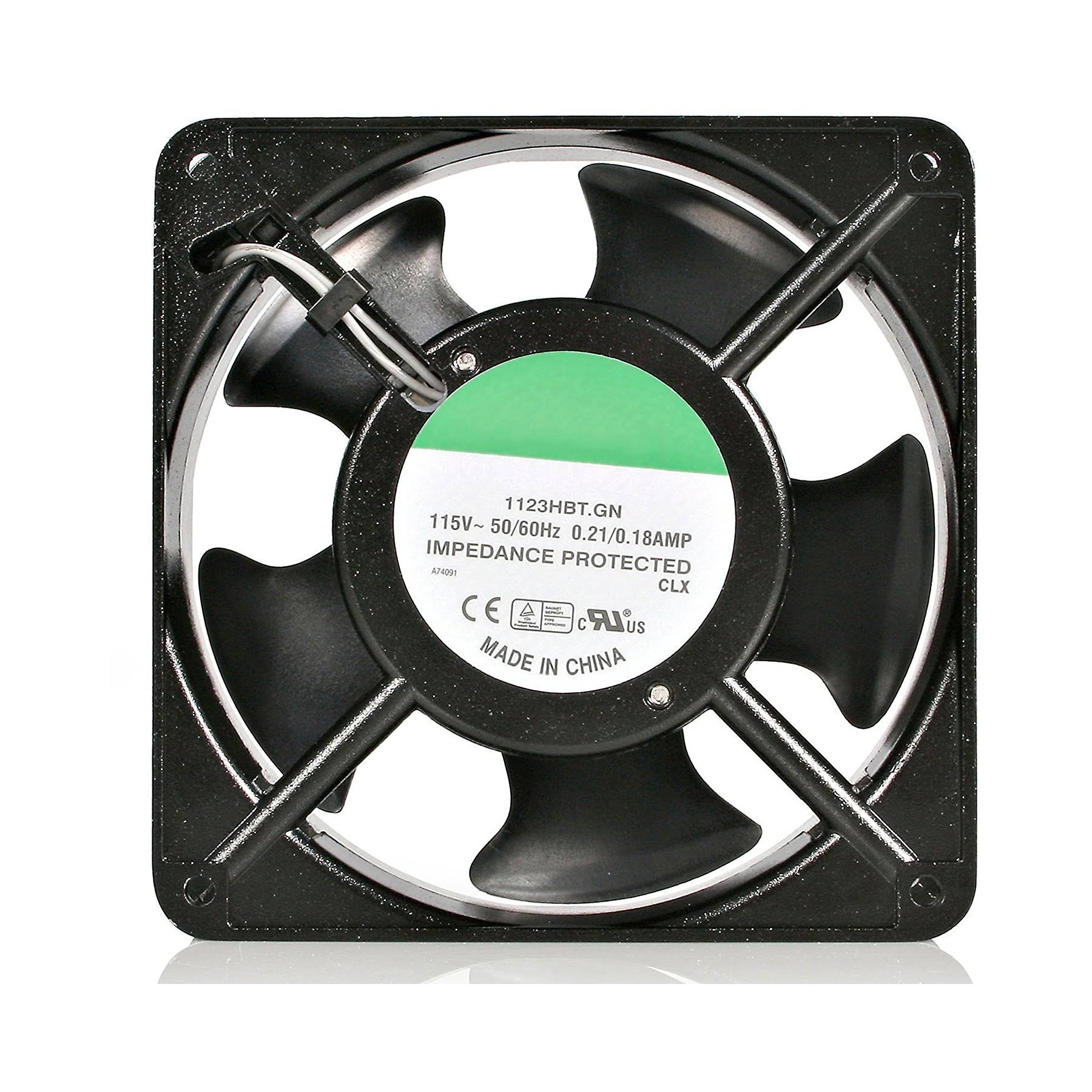 StarTech.com 120mm Axial Rack Muffin Fan for Server Cabinet - 115V - AC Cooling - Low Noise u0026 Quiet PC Computer Case Fan (AC