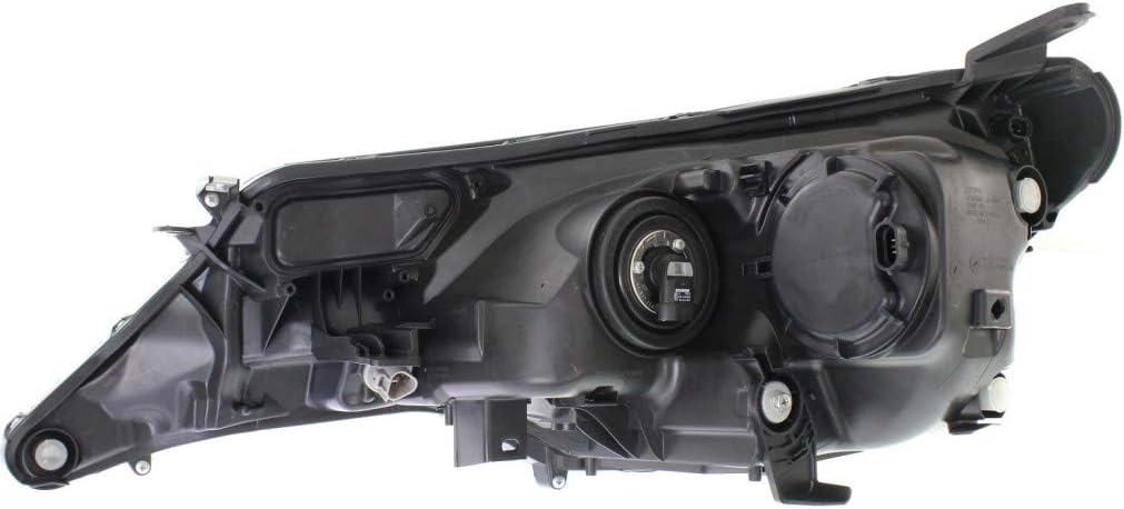 For 2013 2014 2015 Toyota RAV4 Headlight Assembly Pair Driver and Passenger Side w/Bulbs Black Housing DOT Certified For TO2502217