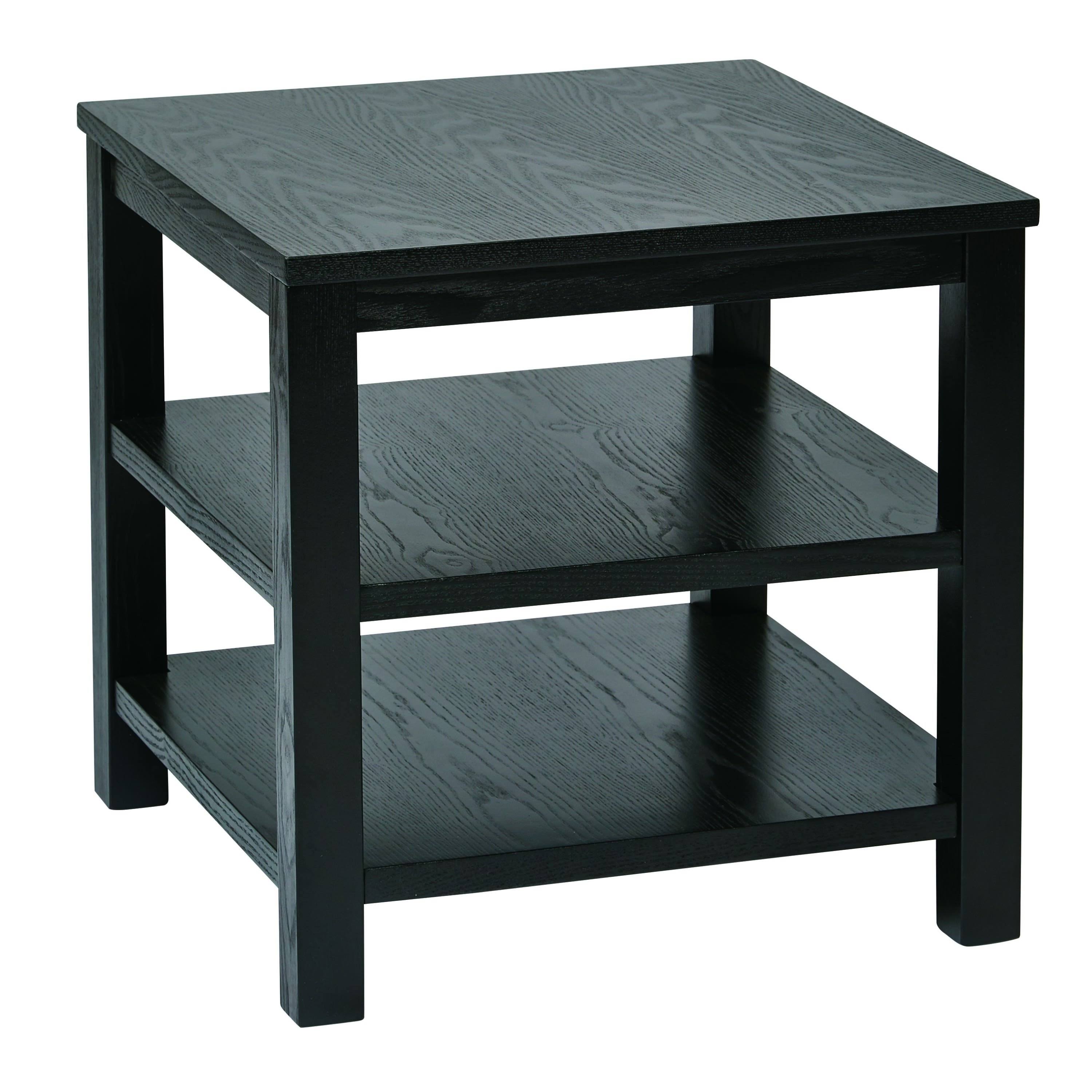 Merge 20x22 Square End Table - Black