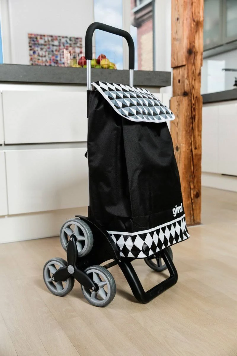 Gimi Tris Optical Black Shopping Trolley