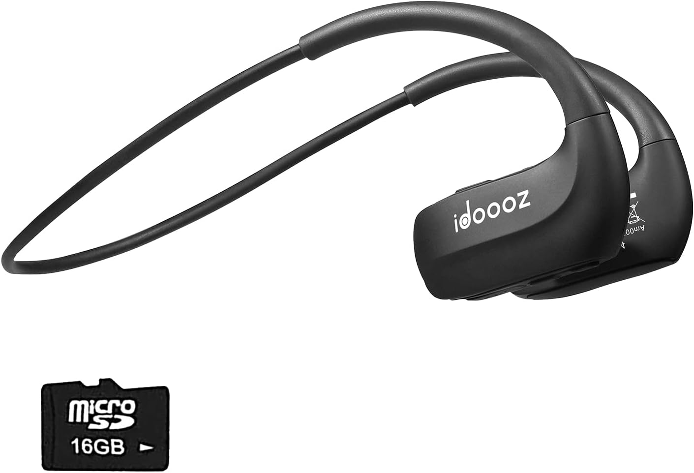 MP3 Player with Bluetooth Built-in 16 GB Memory, idoooz Mp3 Player with Bluetooth Headphone, Wireless Bluetooth Headphone for Running Gym Jogging Sports, Lossless Sound Quality Walkman (All-in-One) Pack of 2