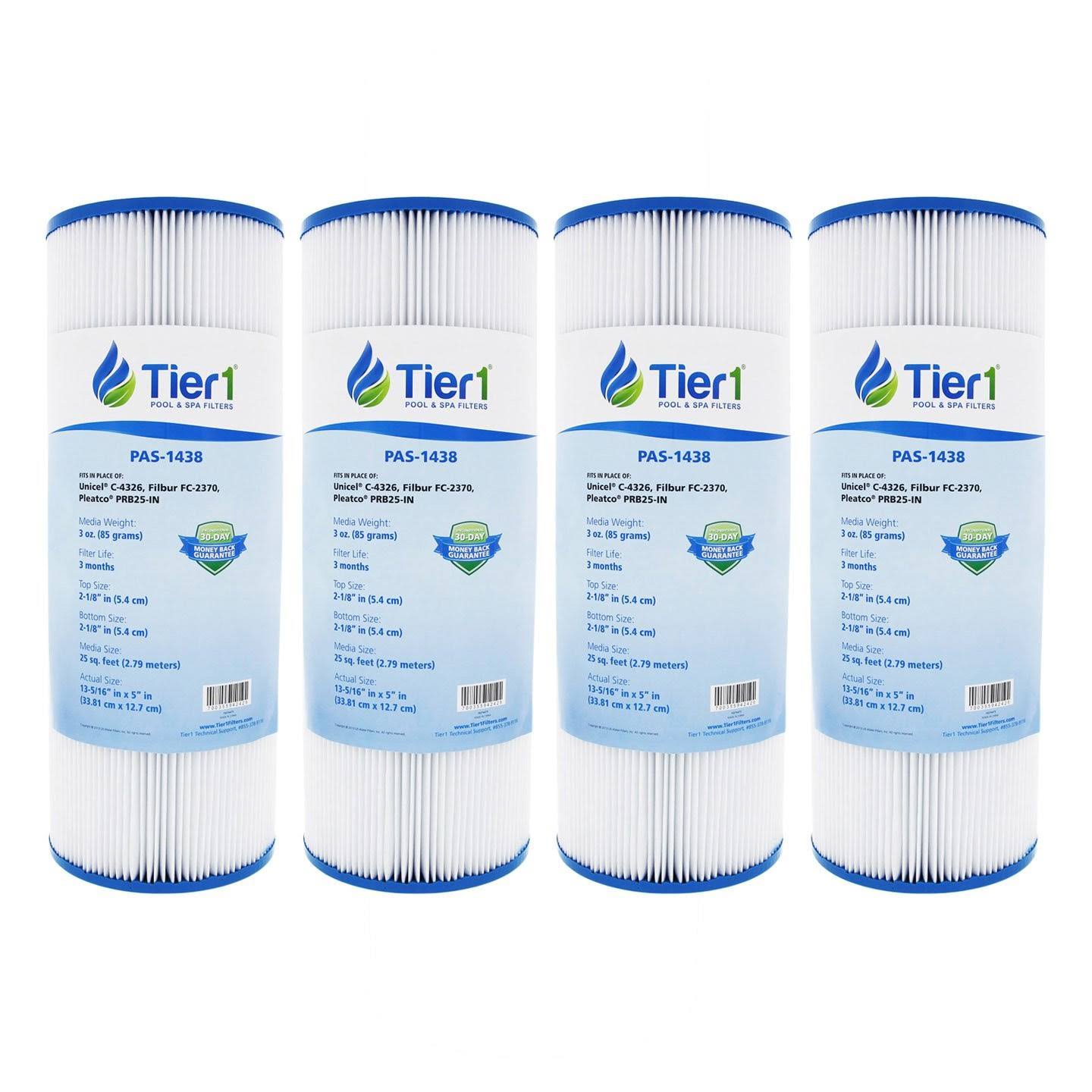 Tier1 4-Pack 25-sq ft Pool Cartridge Filter | PAS_1438_4_PACK