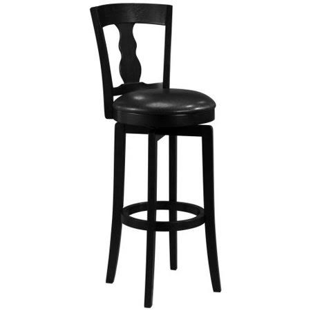 Ridgeville Swivel Counter Stool with Vinyl SEAT, Black