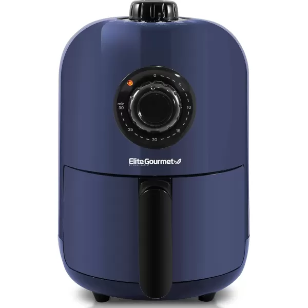 Air Fryers EAF-0201BG# Personal 2.1 Qt. Compact Space Saving Electric Hot Air Fryer Oil-Less Healthy Cooker, Timer & Temperature Controls, 1000W, Quart, Blue Gray(Blue Gray)