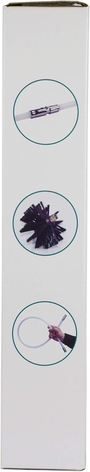 14' Quick Snap Cleaning Kit with Drill Attachment for Dryer Hose and Vent Duct Cleaning - Ziggurat Products Pack of 2