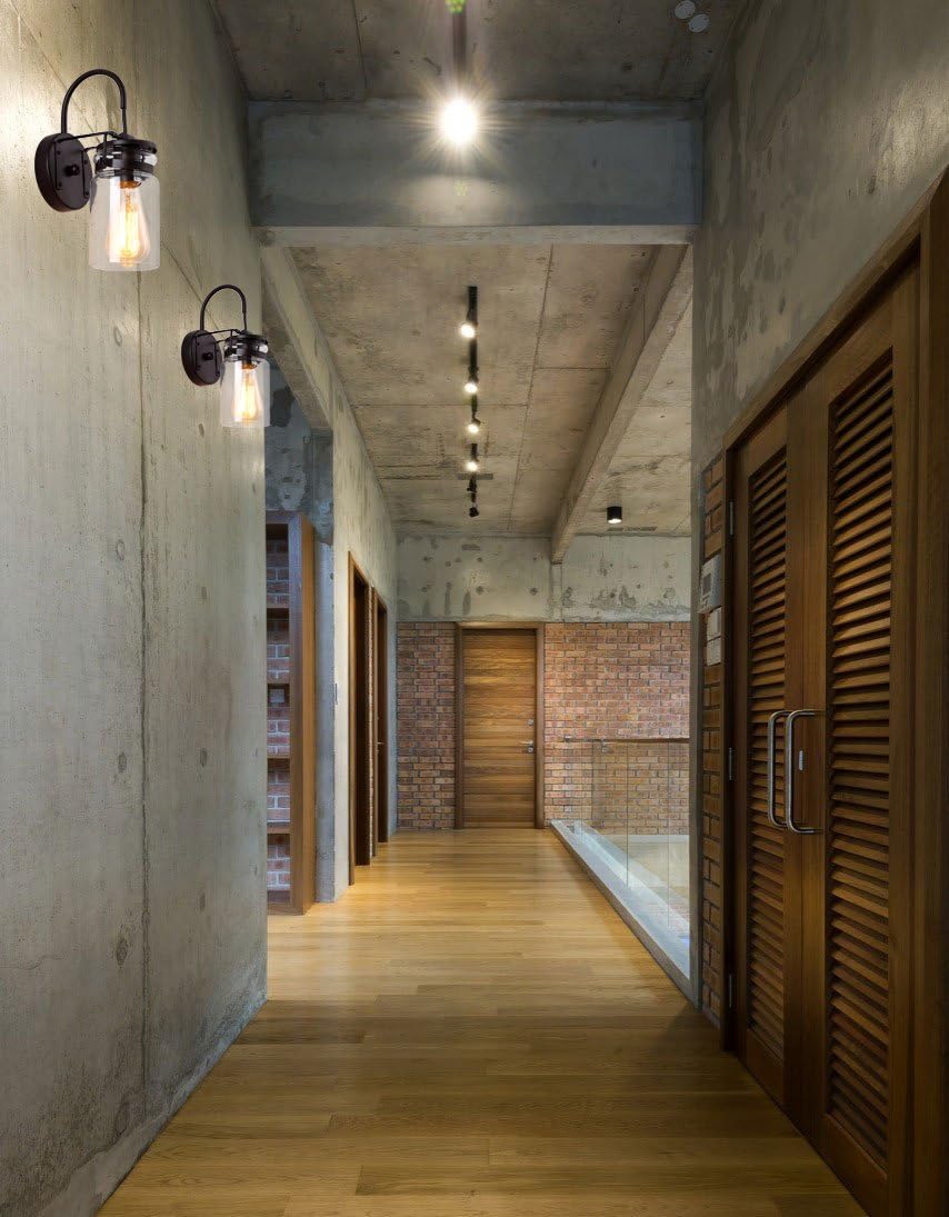 HOMIFORCE Vintage Style 2-Light Sconce Light Set of Two with Super-Thick Glass Shade Simplicity Industrial Retro Edison Fixture in Antique Brown Finish CL2017036-2(Stephan Brown) Pack of 2