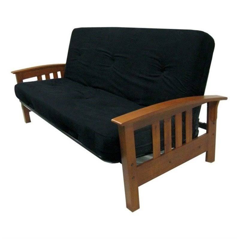 Atlin Designs 8x22 Independently-Encased Coil Futon Mattress in Black