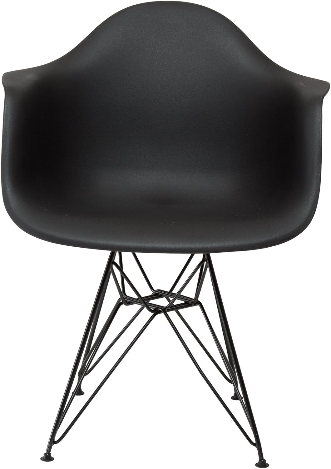 American Atelier Black Arm Shell Chair