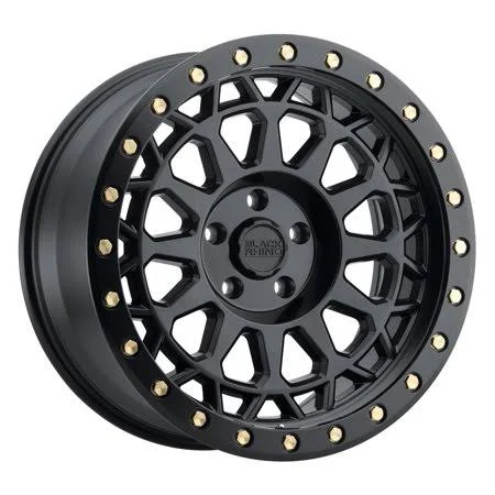 Black Rhino Primm Wheel, 20x9.5 with 5x127 and 5x5 Bolt Pattern - Matte Black with Brass Bolts - 2095PRM005127M71