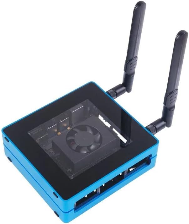 Seeed Studio Jetson SUB Mini PC with Jetson Xavier NX Module, Aluminium Case with Cooling Fan for AIoT, 128GB SSD, WiFi, Antennas and Pre-Installed Jetpack System for Smart Home and Computer Vision.