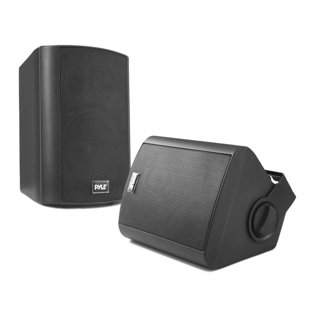 Pyle Wall Mount 6.5-Inch Bluetooth Indoor u0026 Outdoor Speaker System (4 Pack)