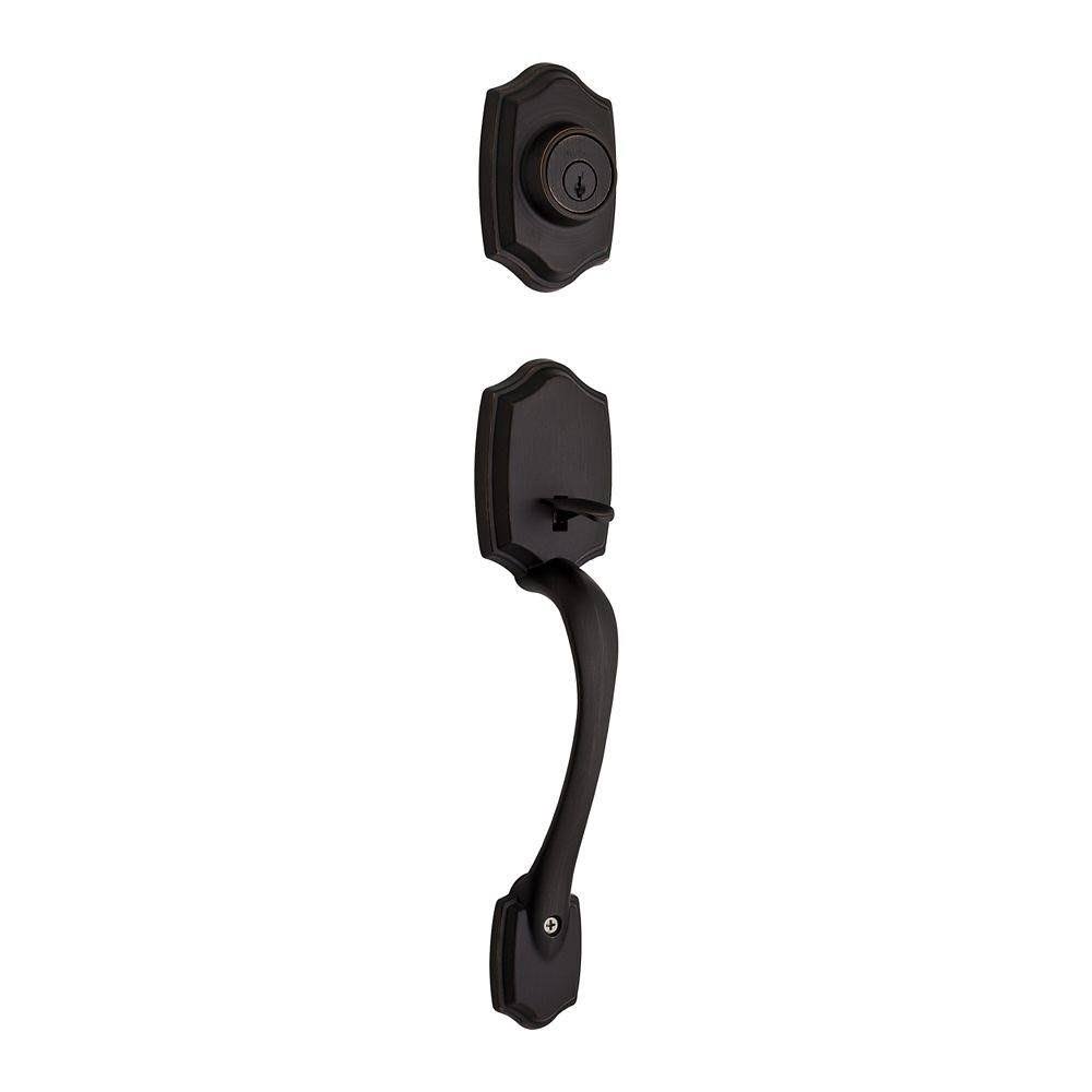 Kwikset 687BW-LIP-11P-6AL-RCS Belleview Venetian Bronze Single Cylinder Handleset Less Interior Pack