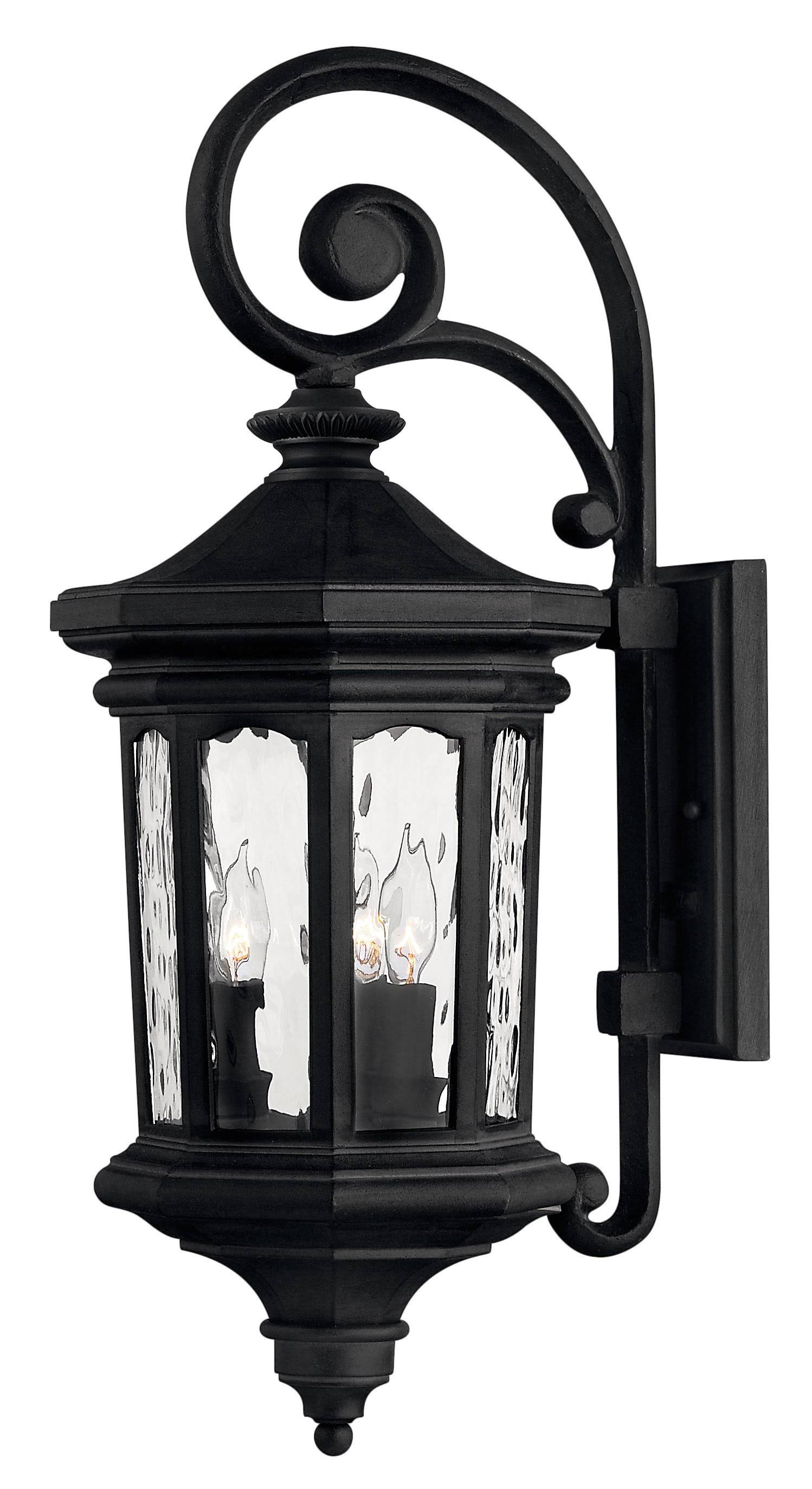 Hinkley Lighting 1604MB-LL Raley Outdoor Wall Light, Museum Black