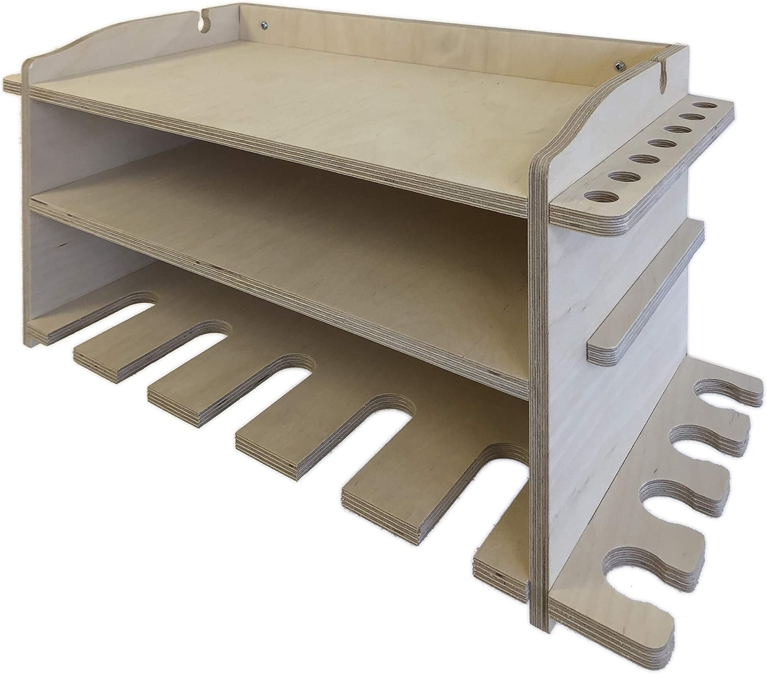 Steve's Rack Shack | Power Tool Storage Tool Holder Wall Mounted Drill Organizer for Garage and Workshop (5 Space Drill Rack)