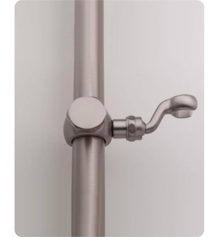 Jaclo SL16-SN Hex Grab Bar Fork Handshower Slider Satin Nickel