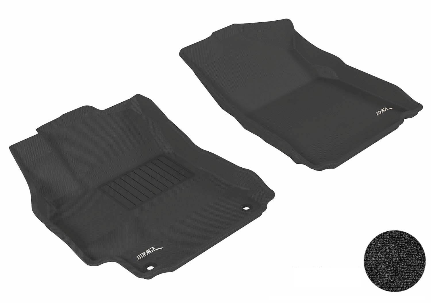 3D MAXpider L1TY08612209 - Classic Black Front Row Floor Mat