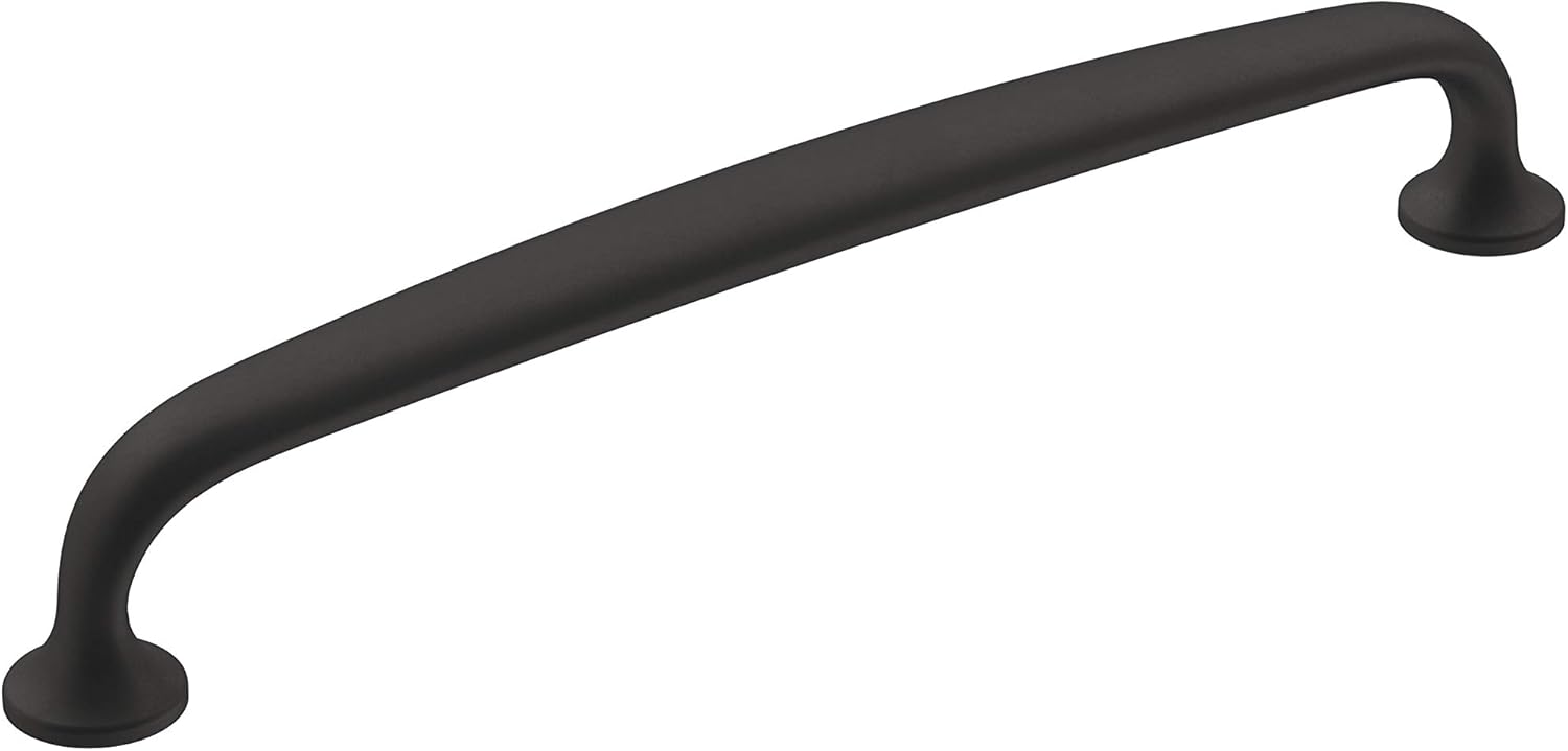Allison by Amerock Renown Cabinet Pull | 5-1/16 in (128 mm) Center-to-Center | Matte Black | 5 Pack Pack of 2