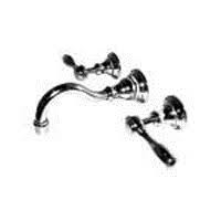 Newport Brass Victoria Wall Mount Lavatory Faucet Gloss Black