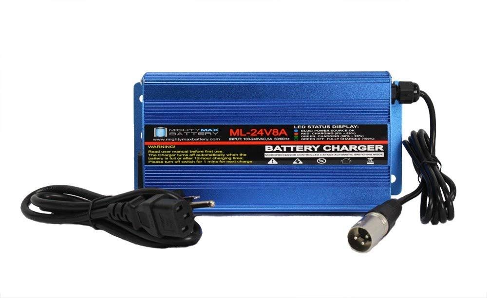 Mighty Max Battery 24 Volt 8 Amp Charger for Invacare Pronto M51 with SureStep Series Brand Product
