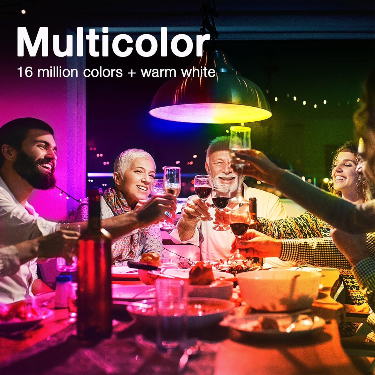 DAYBETTER Tuya Smart Light Bulbs, RGBW WiFi Color Changing Led Bulbs Compatible with Alexa and Google Home Assistant, A19 E26 9W 800LM Multicolor Led Light Bulb, No Hub Required, Light Bulbs 12 Pack Pack of 2