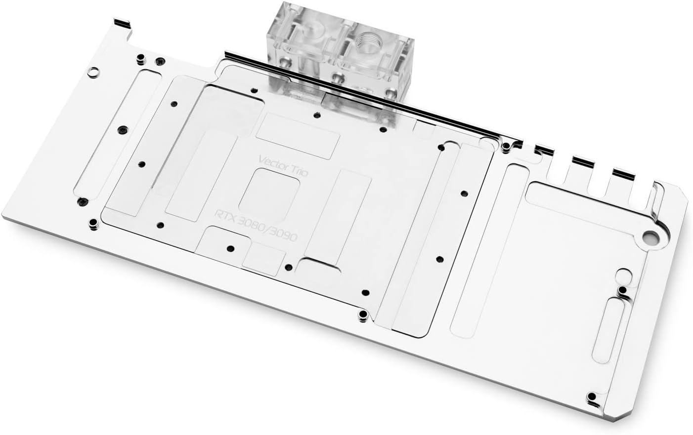EKWB EK-Quantum Vector Trio RTX 3080/3090 Active GPU Backplate, D-RGB, Plexi