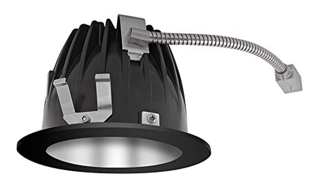 RAB NDLED4R-50YN-S-B - Finishing SEC 4x22 Round 3500K LED 50 Degrees Specular Cone Black Ring