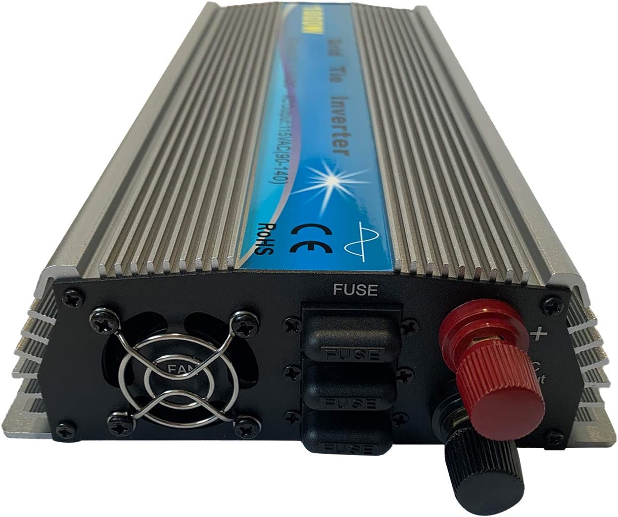 KRXNY 1000W Grid Tie Inverter Pure Sine Wave Stackable MPPT Solar Power 10.8-30V DC Input 110V AC Output for 18V Solar Panel