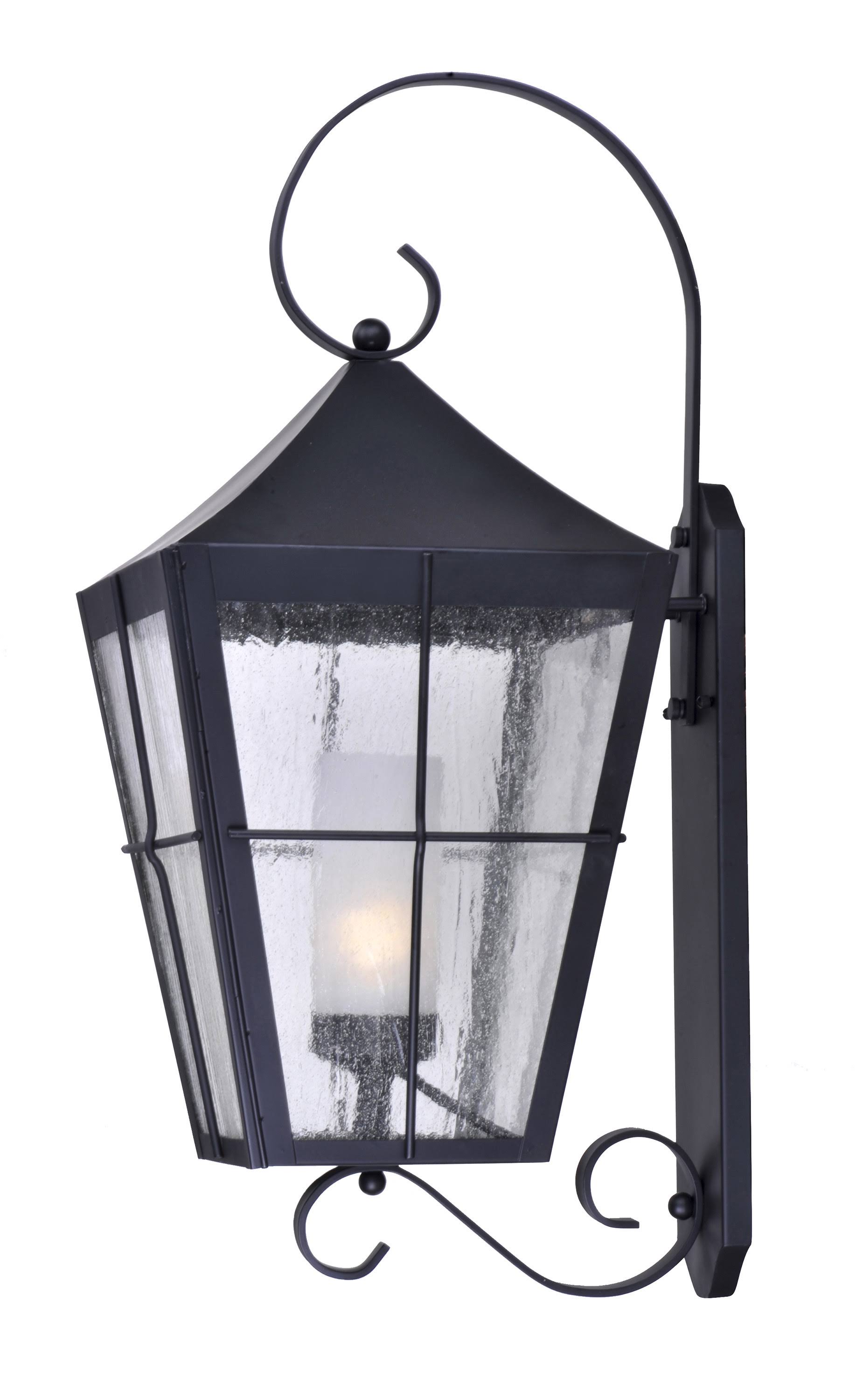 Maxim 85337CDFTBK Revere 1-Light Outdoor Wall Lantern, Black