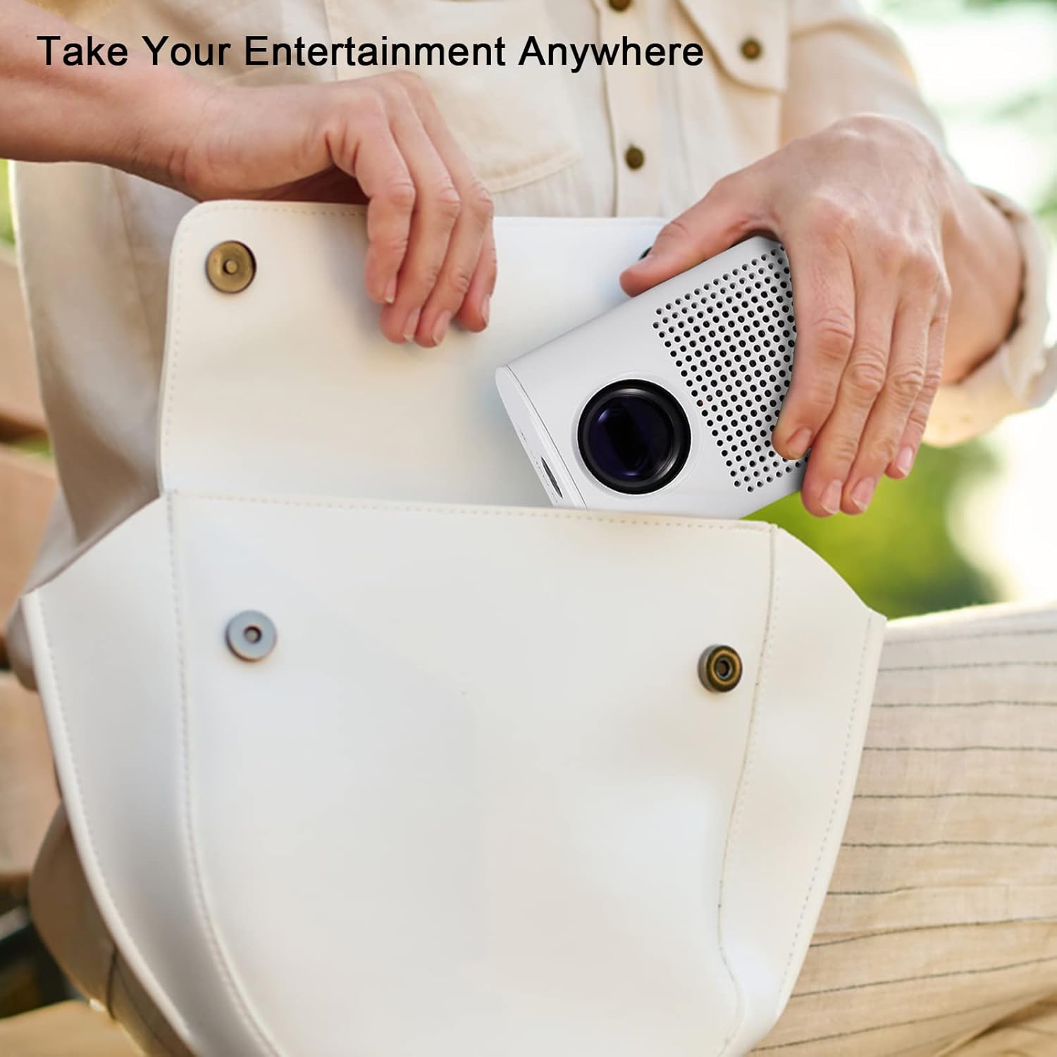 Mini Projector Portable Video-Projector, 30000 Hours Multimedia Home Theater Movie Projector, Supports Full HD 1080P, Compatible with HDMI, USB, Laptop, Smartphone Pack of 2