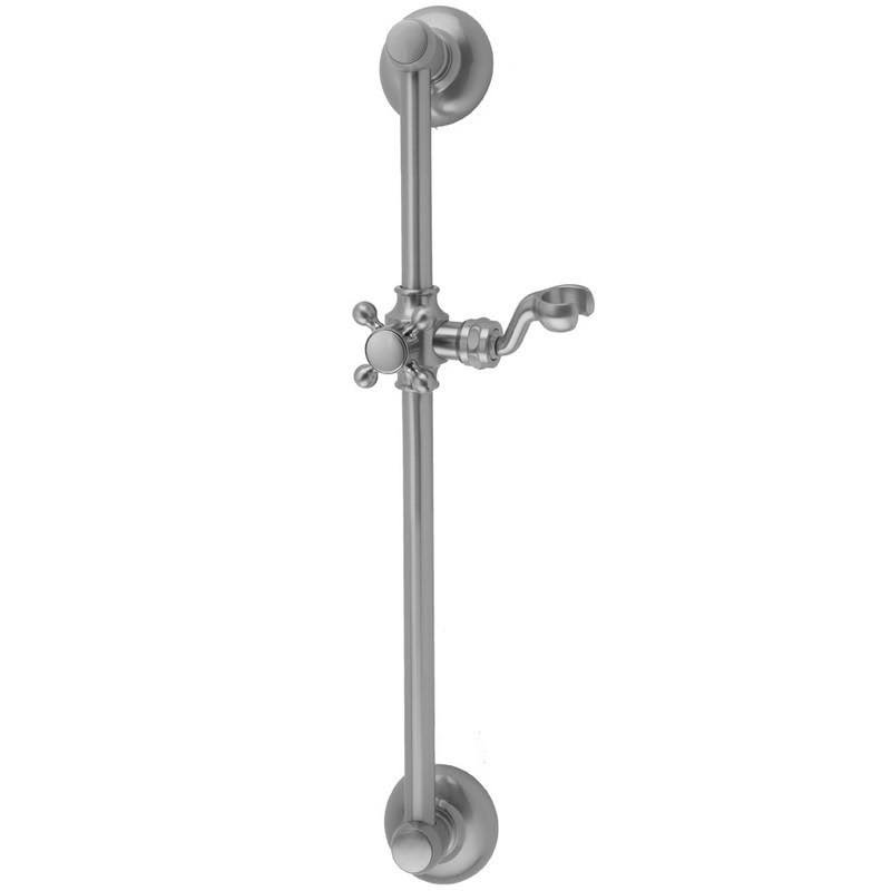 Jaclo 7524-PEW Pewter 24 Retro Wall Bar with Cross
