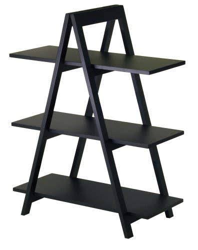 Winsome Wood 20130 Aaron Shelving, Black