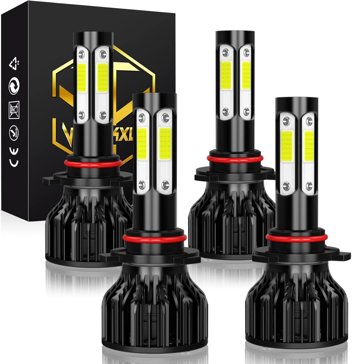 For Toyota Camry 2002 2003 2004 2005 2006 LED Headlights Combo, 9005+9006 High/Low Beam LED Headlight Bulbs + 9145/9006 LED Fog Light Bulbs,6000K White Conversion Kit, Pack of 6&hellip;